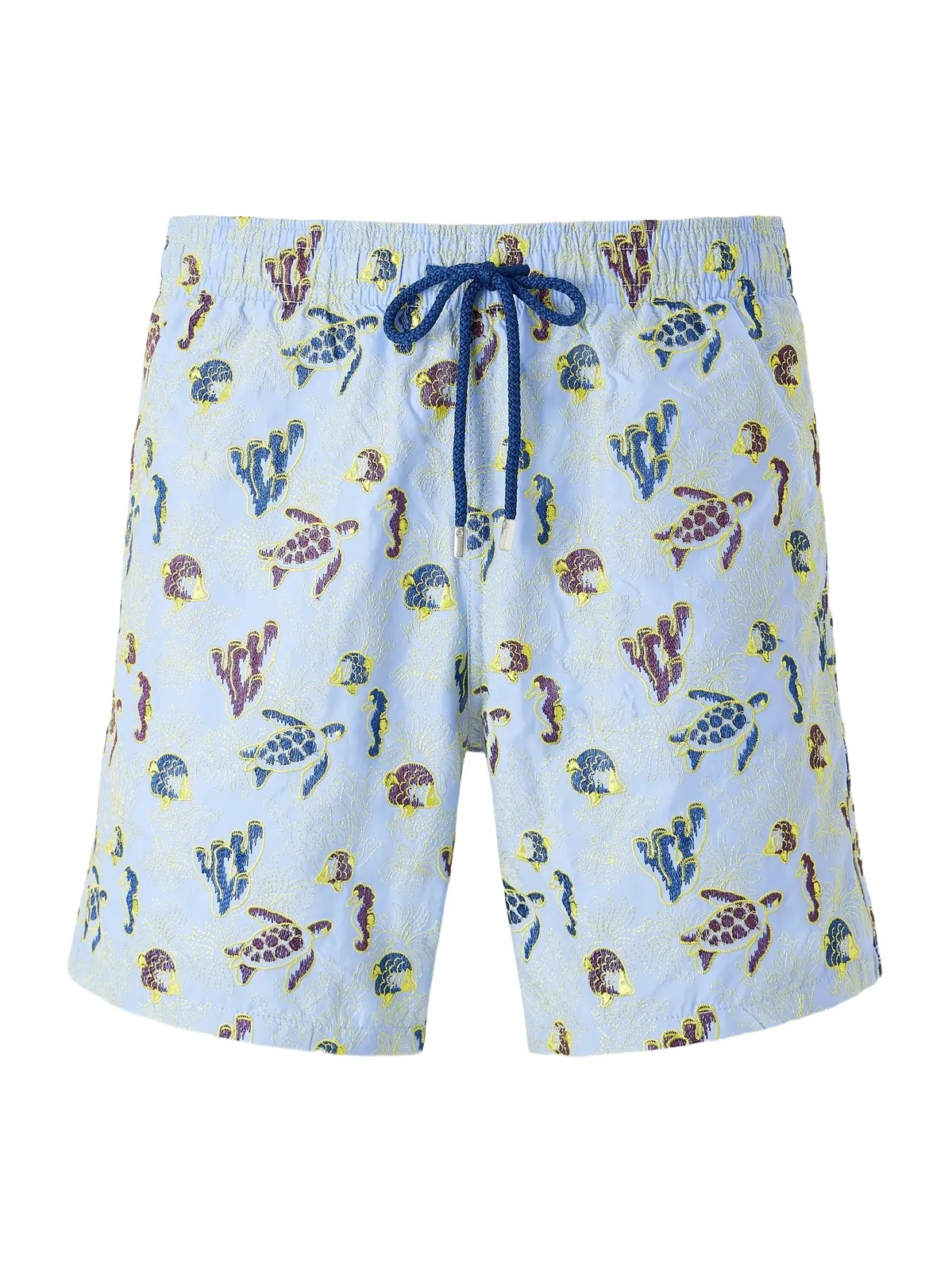 Vilebrequin Mistral Straight-Leg Mid-Length Embroidered Swim Shorts - Men