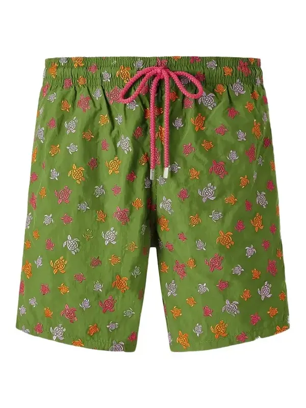 Mistral Straight-Leg Mid-Length Embroidered Swim Shorts - Men