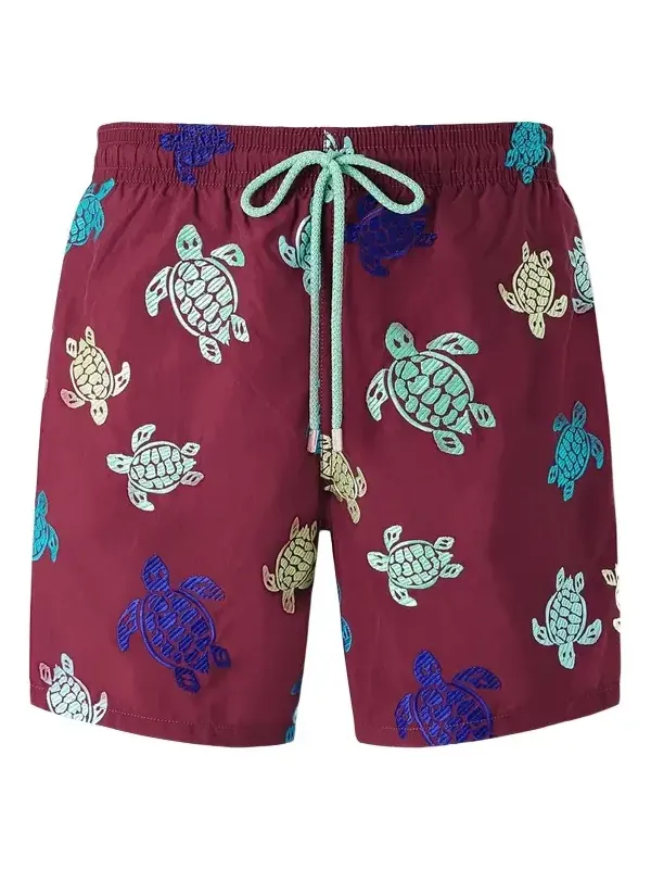 Mistral Straight-Leg Mid-Length Embroidered Swim Shorts - Men Mistral Straight-Leg Mid-Length Embroidered Swim Shorts - Men