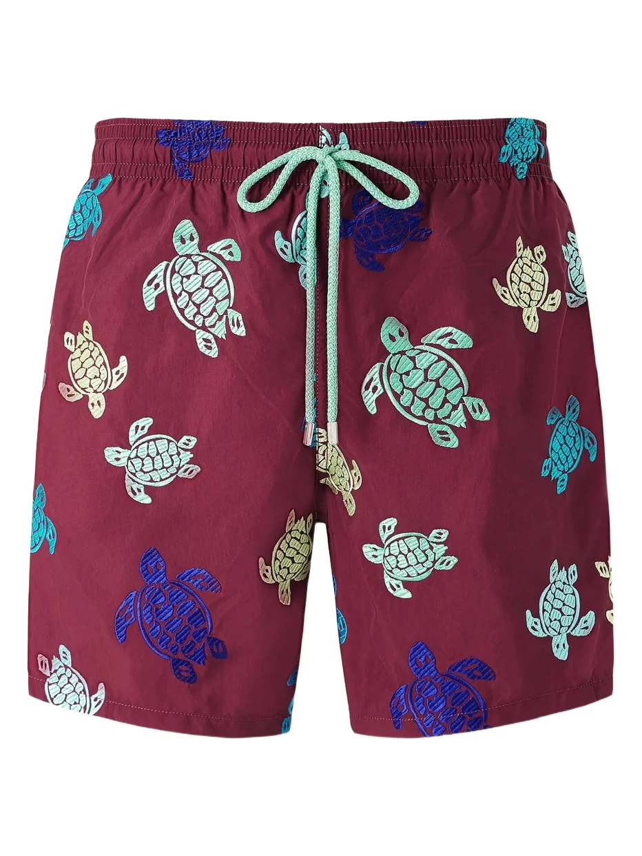 Mistral Straight-Leg Mid-Length Embroidered Swim Shorts - Men Mistral Straight-Leg Mid-Length Embroidered Swim Shorts - Men