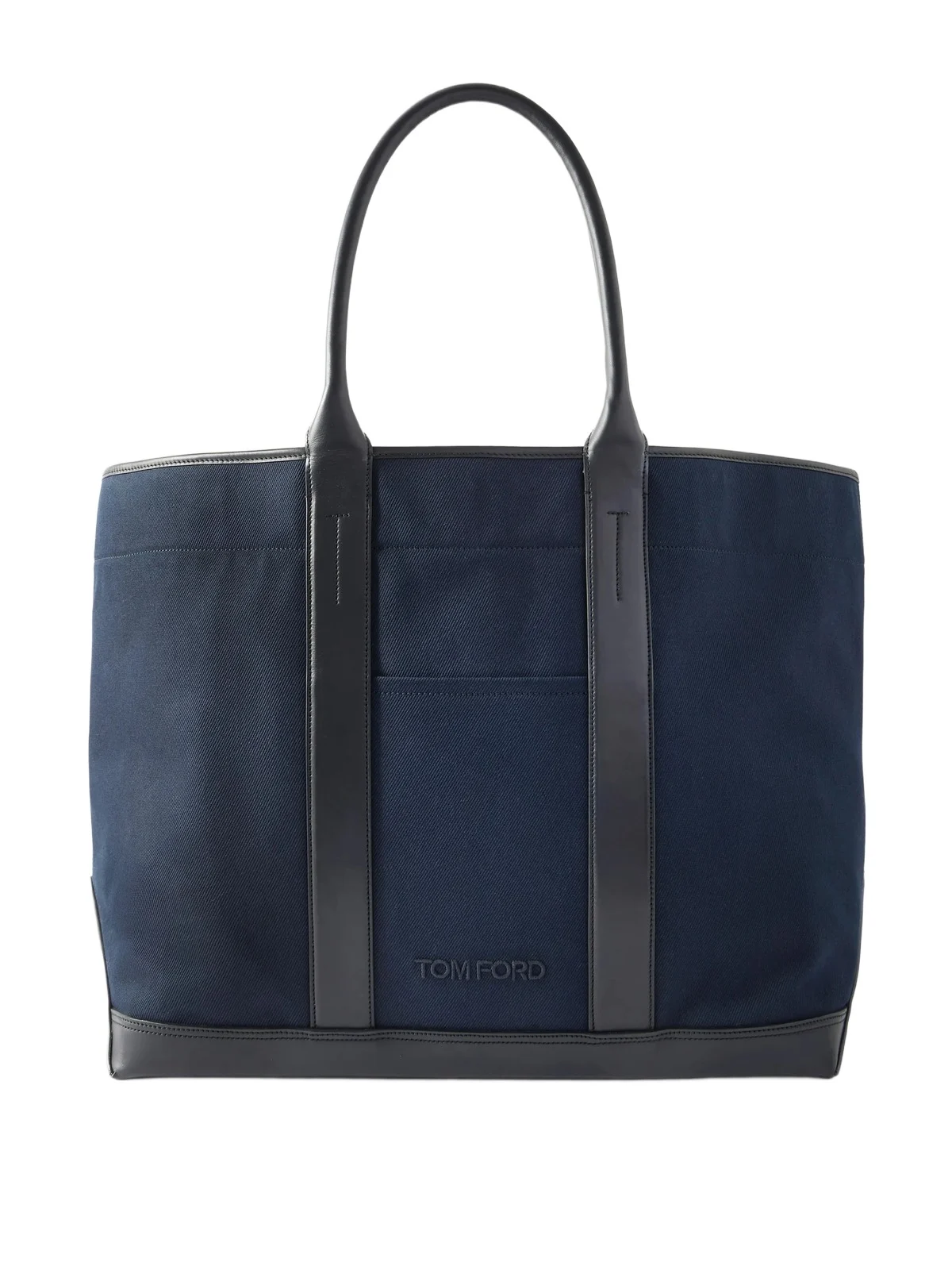 Tom Ford Leather-Trimmed Canvas Weekend Bag - Men