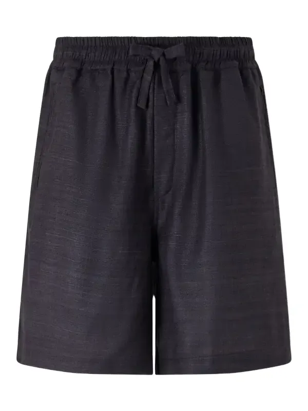 Straight-Leg Silk Shorts - Men