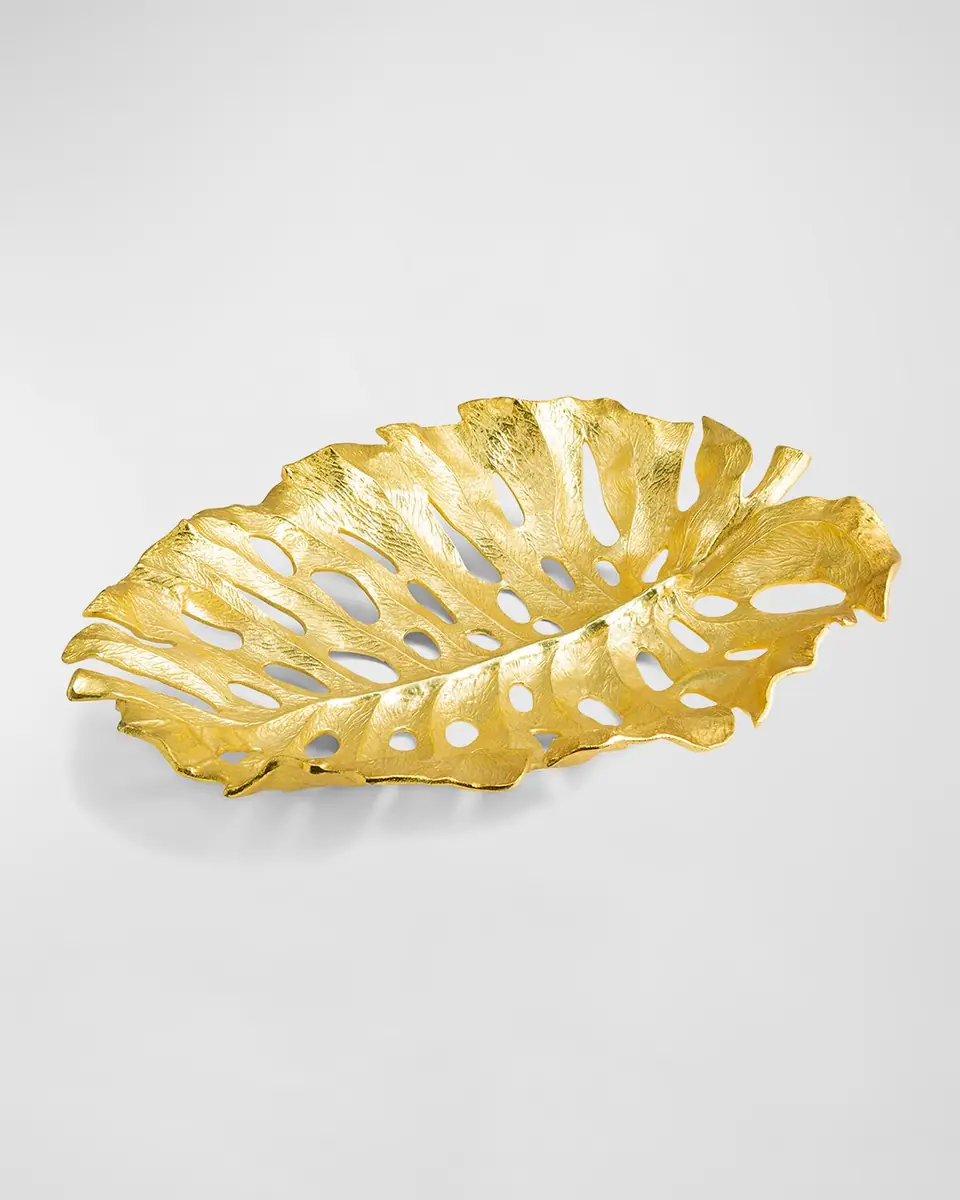 Michael Aram Golden Monstera Centerpiece | Thumbnail 2 Michael Aram Golden Monstera Centerpiece | Thumbnail 2