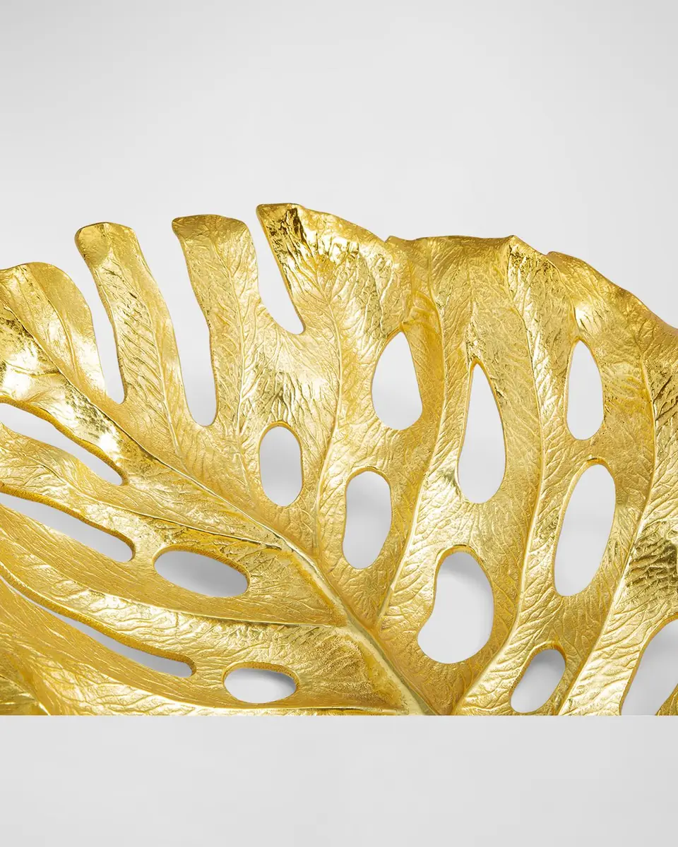 Michael Aram Golden Monstera Centerpiece | Thumbnail 4 Michael Aram Golden Monstera Centerpiece | Thumbnail 4