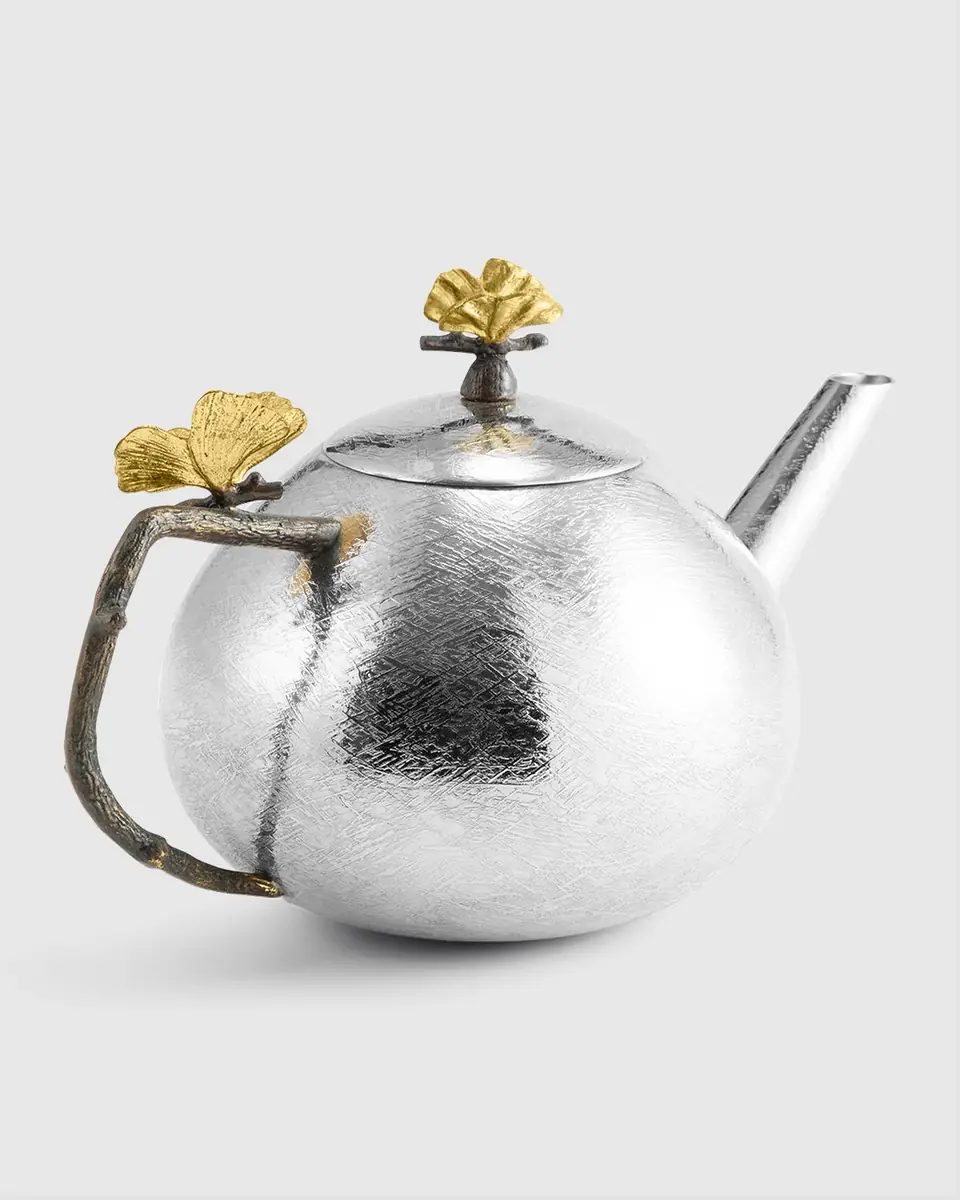 Michael Aram Butterfly Ginkgo Round Teapot | Thumbnail 3 Michael Aram Butterfly Ginkgo Round Teapot | Thumbnail 3