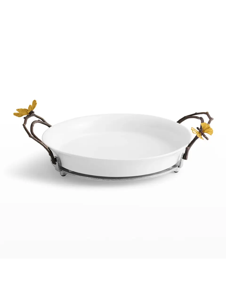 Michael Aram Butterfly Ginkgo Pie Dish | Thumbnail 2 Michael Aram Butterfly Ginkgo Pie Dish | Thumbnail 2