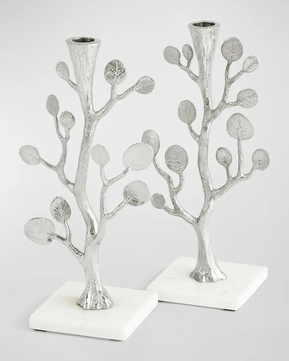 Michael Aram Botanical Leaf Candleholders, Set of 2 | Thumbnail 2 Michael Aram Botanical Leaf Candleholders, Set of 2 | Thumbnail 2