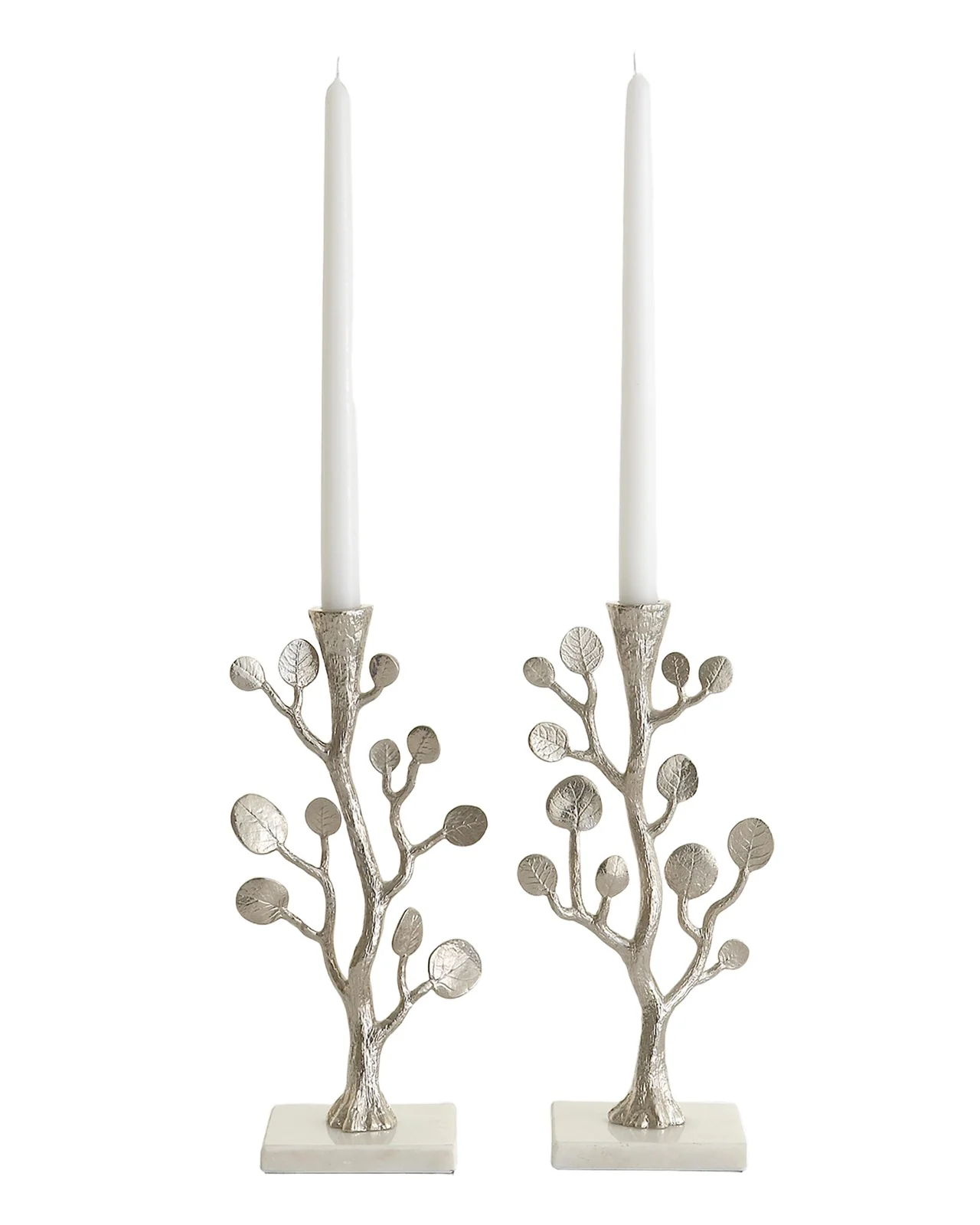 Michael Aram Botanical Leaf Candleholders, Set of 2