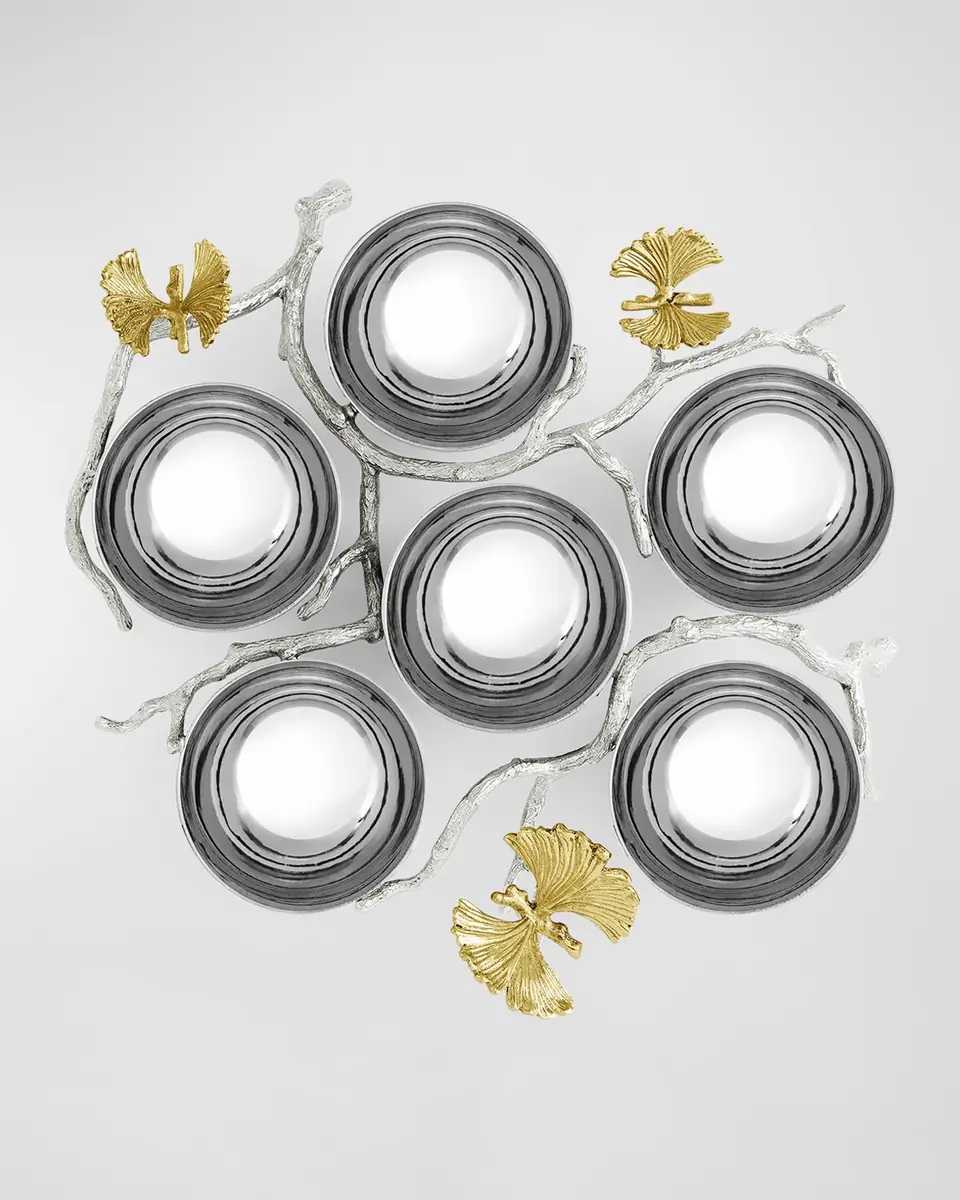Michael Aram Butterfly Ginkgo Luxe Seder Plate | Thumbnail 2 Michael Aram Butterfly Ginkgo Luxe Seder Plate | Thumbnail 2
