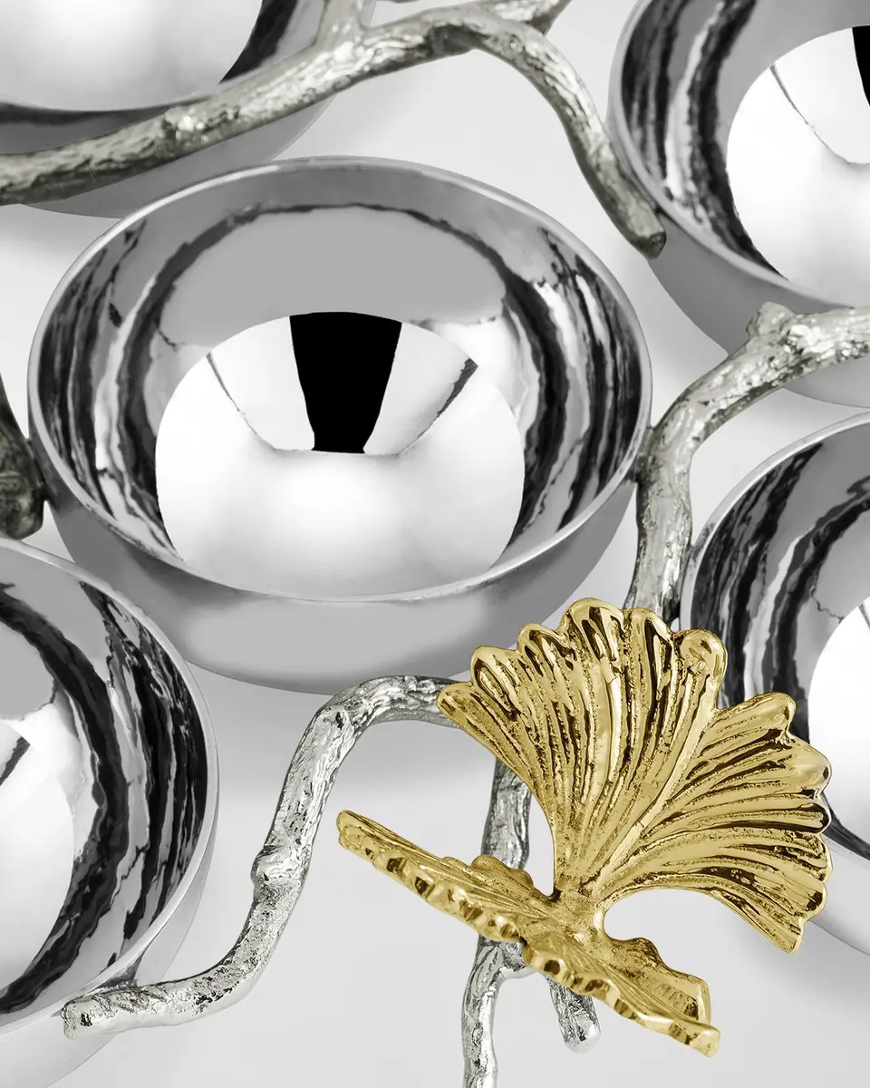 Michael Aram Butterfly Ginkgo Luxe Seder Plate | Thumbnail 3 Michael Aram Butterfly Ginkgo Luxe Seder Plate | Thumbnail 3