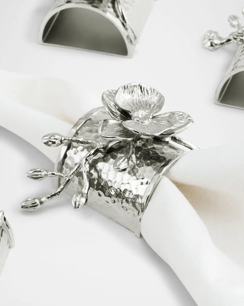 Michael Aram White Orchid Napkin Rings, Set of 4 | Thumbnail 3 Michael Aram White Orchid Napkin Rings, Set of 4 | Thumbnail 3