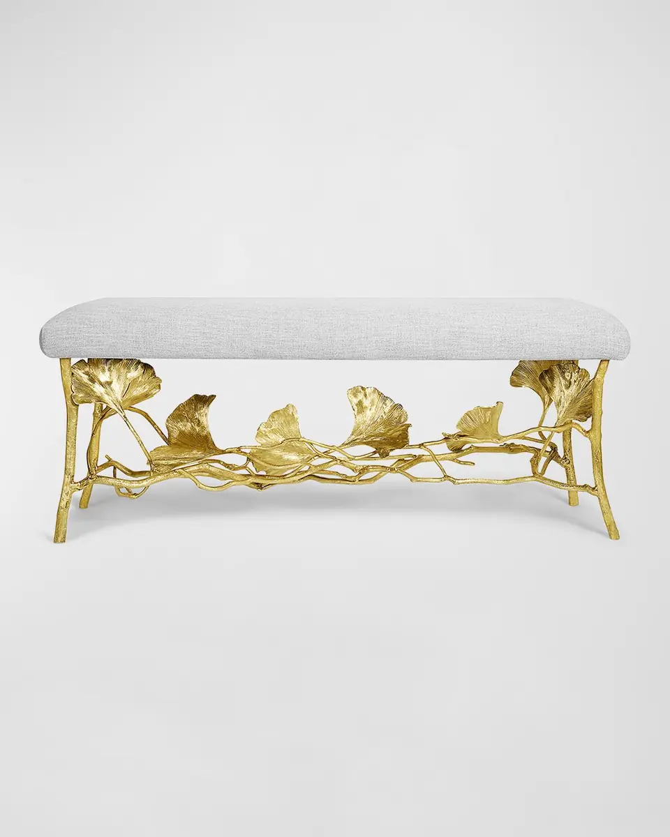 Michael Aram Golden Ginkgo Bench | Thumbnail 2