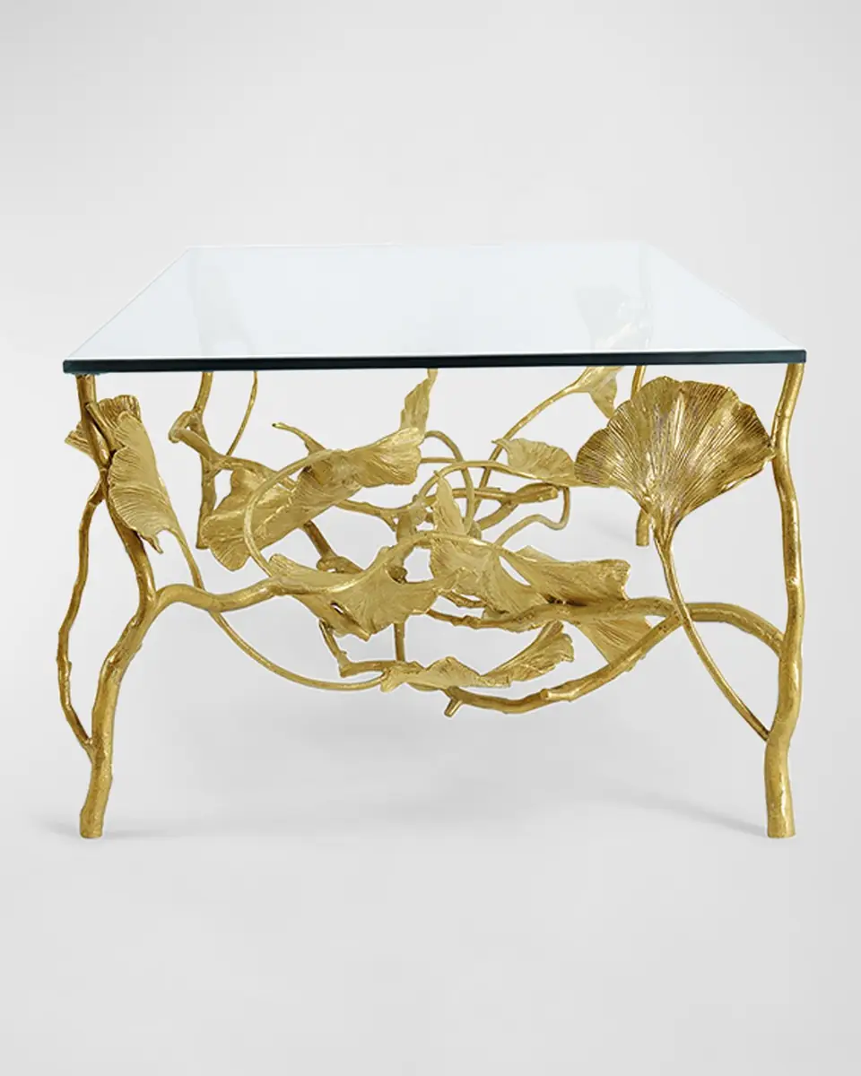 Michael Aram Golden Ginkgo Coffee Table | Thumbnail 3