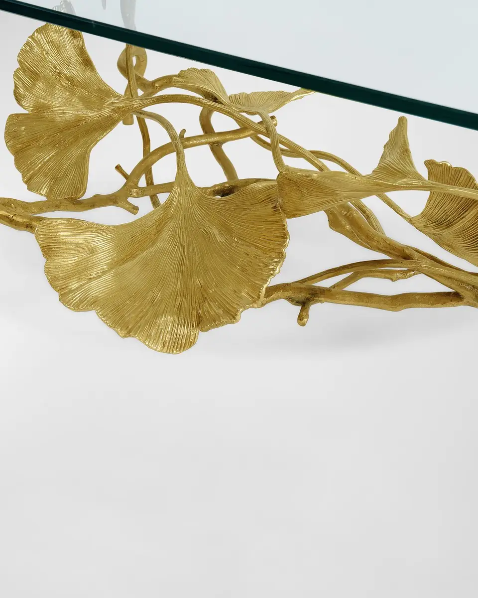 Michael Aram Golden Ginkgo Coffee Table | Thumbnail 4