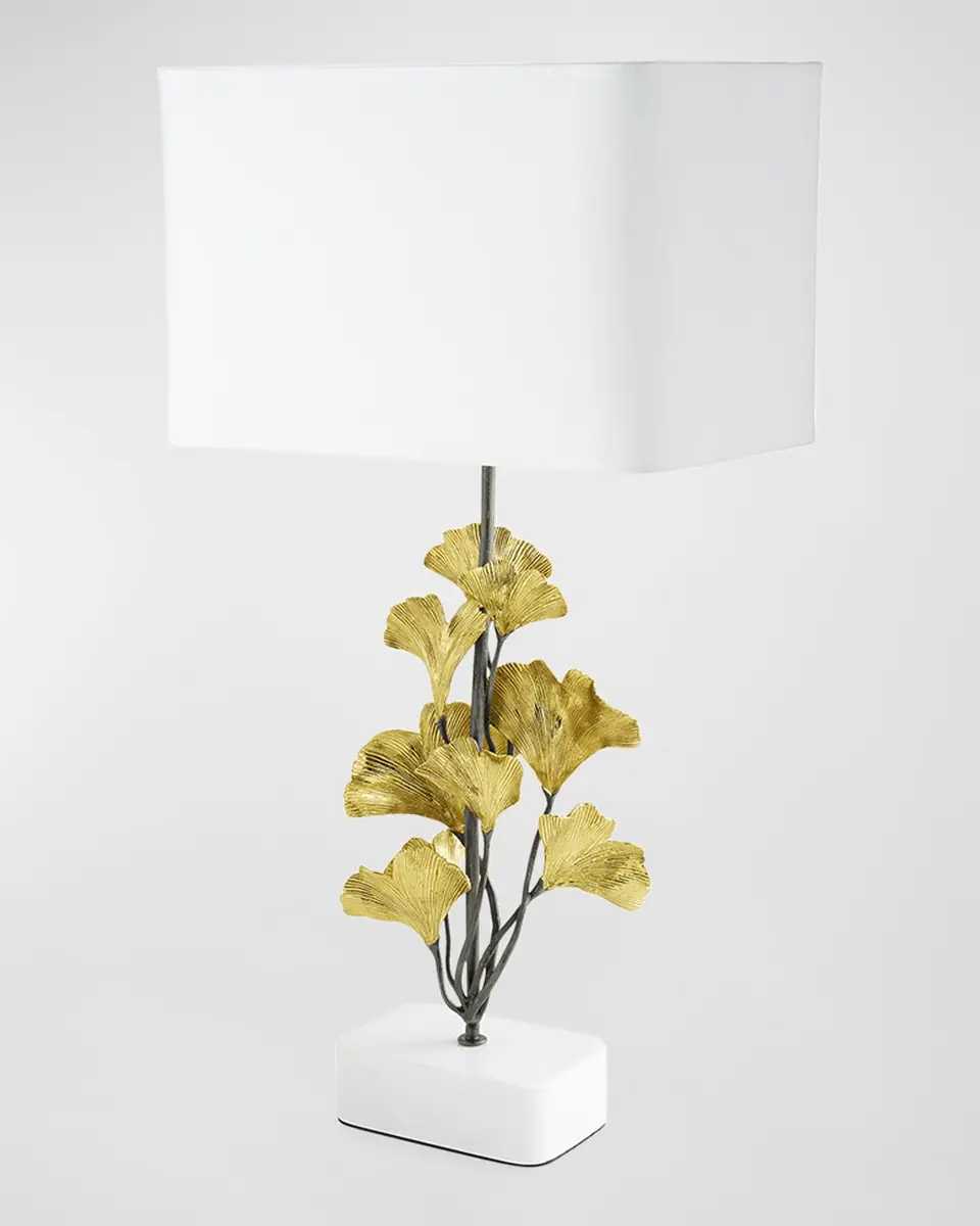 Michael Aram Golden Ginkgo Table Lamp, 27" | Thumbnail 2 Michael Aram Golden Ginkgo Table Lamp, 27" | Thumbnail 2