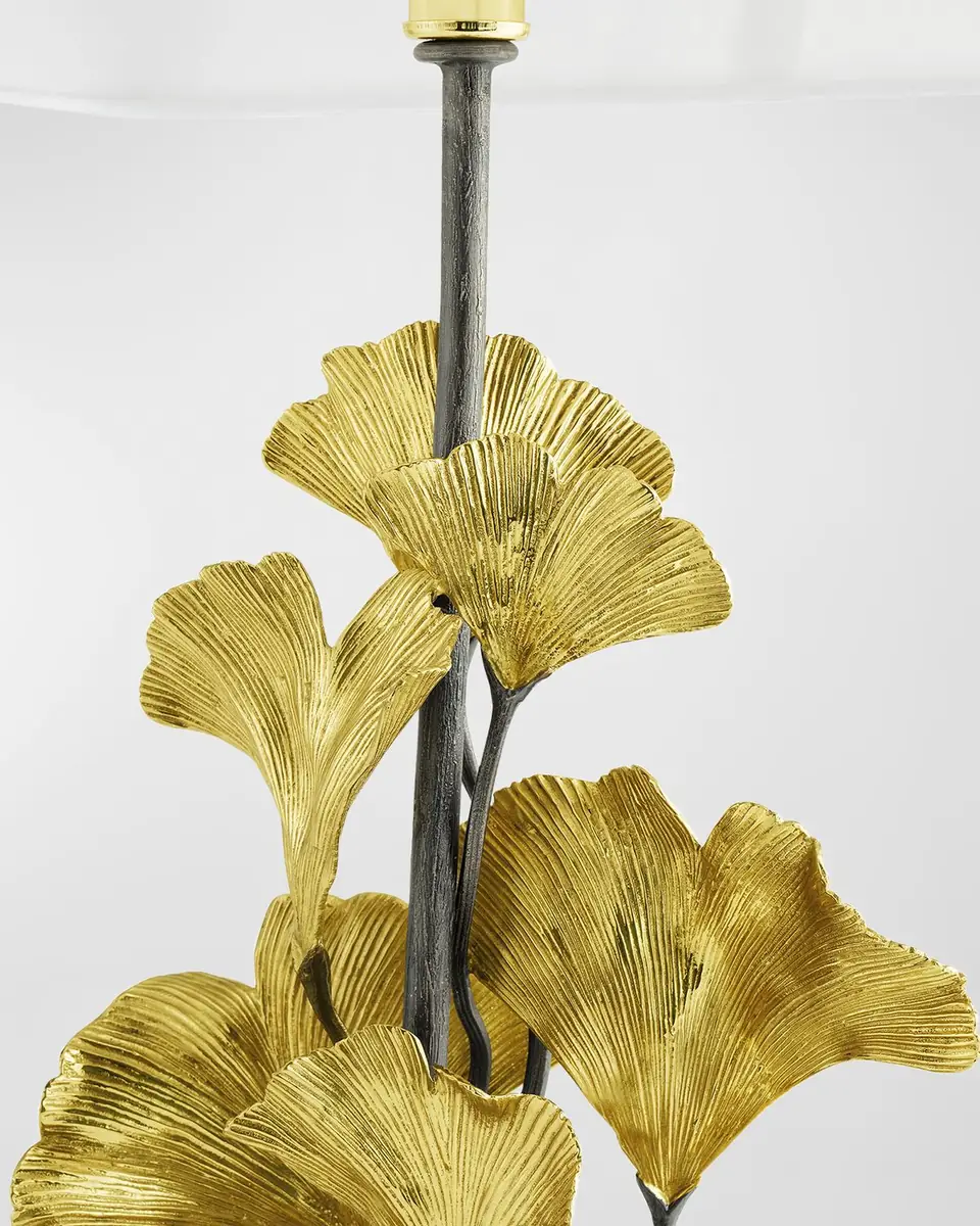 Michael Aram Golden Ginkgo Table Lamp, 27" | Thumbnail 3 Michael Aram Golden Ginkgo Table Lamp, 27" | Thumbnail 3