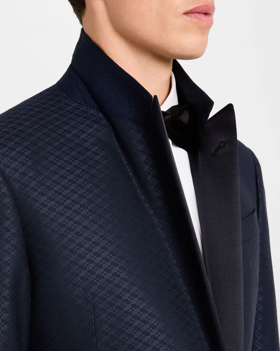 Emporio Armani Men's Geo Jacquard Dinner Jacket | Thumbnail 6 Emporio Armani Men's Geo Jacquard Dinner Jacket | Thumbnail 6