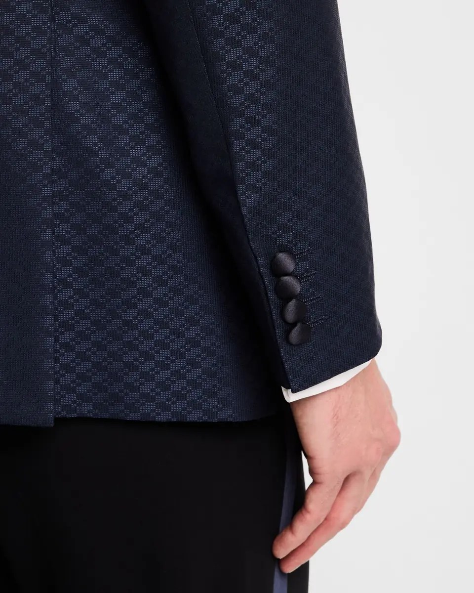 Emporio Armani Men's Geo Jacquard Dinner Jacket | Thumbnail 7 Emporio Armani Men's Geo Jacquard Dinner Jacket | Thumbnail 7