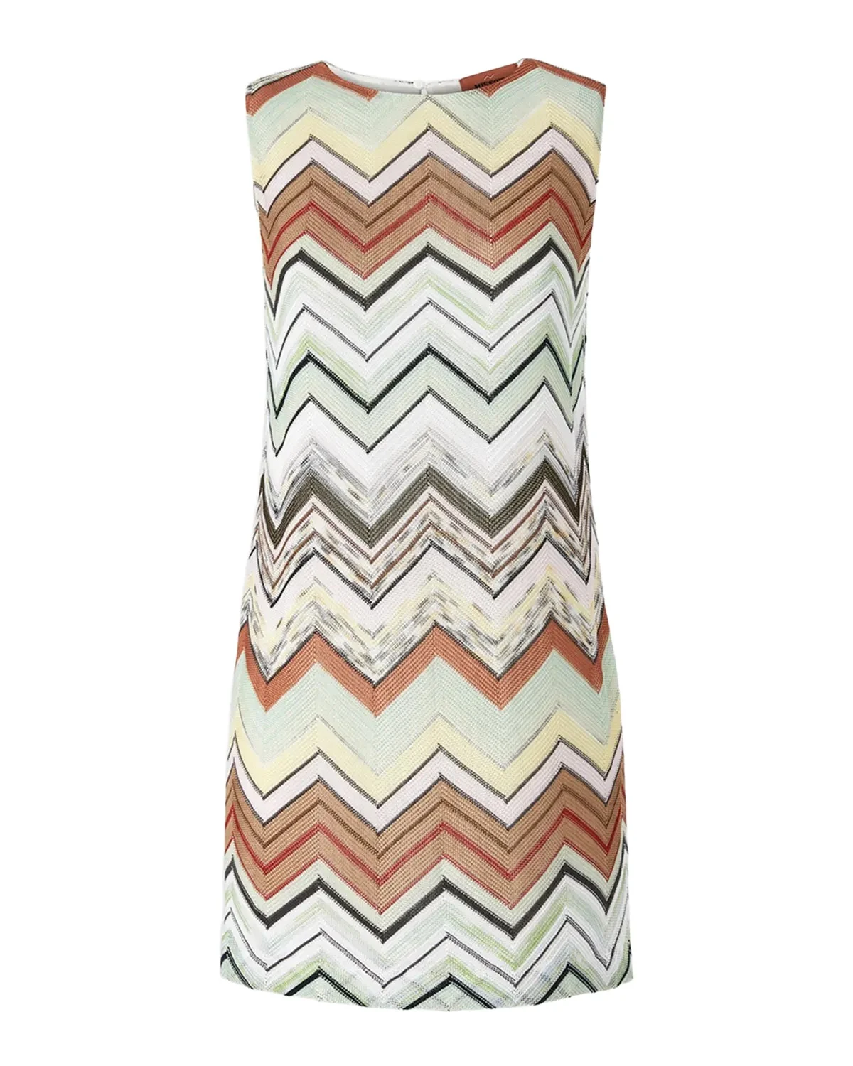 Chevron Knit Sleeveless Mini Dress Chevron Knit Sleeveless Mini Dress