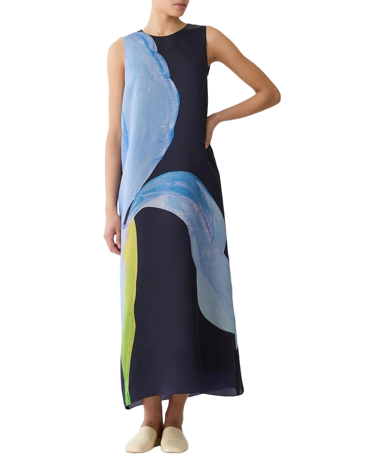 Floral-Print Silk Maxi Dress Floral-Print Silk Maxi Dress