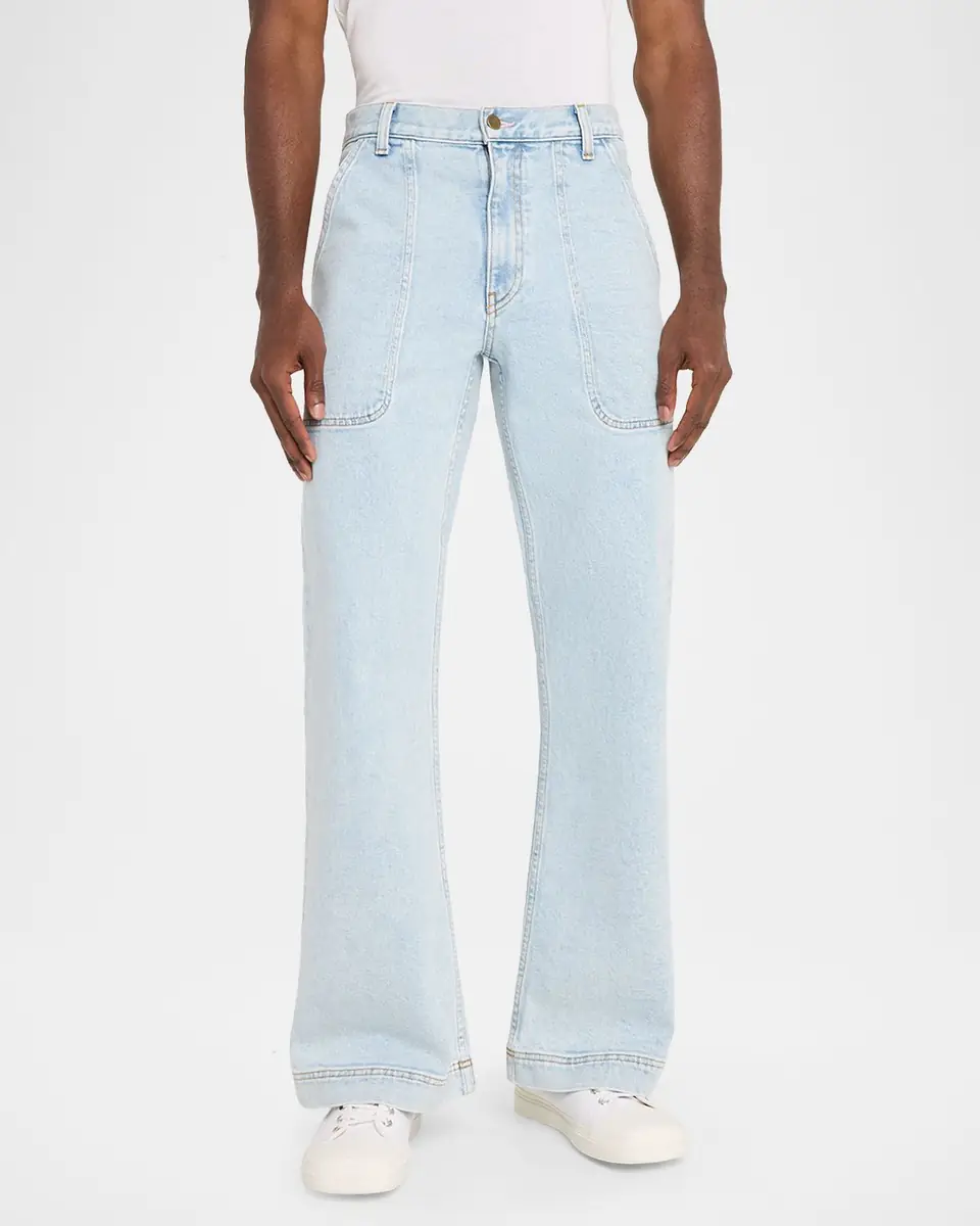 Sanderlak Men's Utility Relaxed Flare Jeans | Thumbnail 3