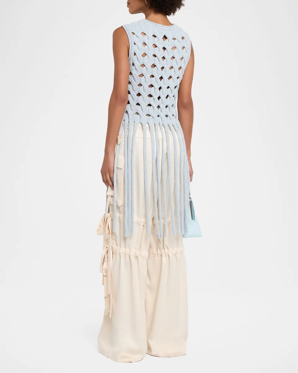 Aknvas Kiki Cable Knit Fringe Top | Thumbnail 2 Aknvas Kiki Cable Knit Fringe Top | Thumbnail 2