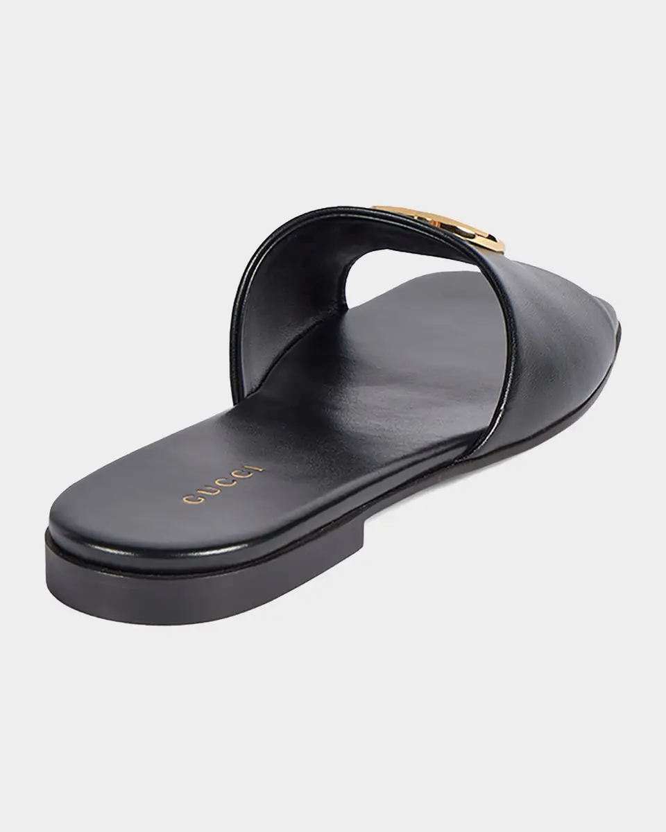 Gucci Marmont GG Leather Slide Sandals | Thumbnail 3 Gucci Marmont GG Leather Slide Sandals | Thumbnail 3