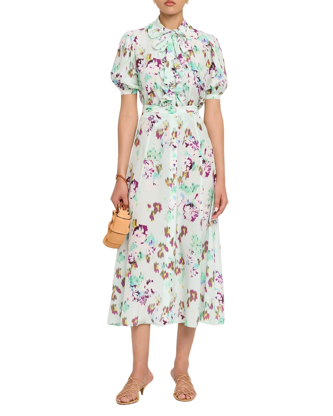Rowan Silk Midi Skirt Rowan Silk Midi Skirt