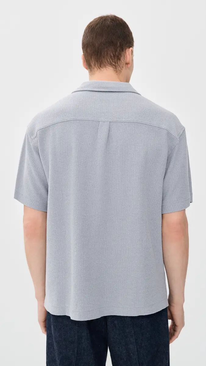 Frame Textured Button Down Shirt | Thumbnail 3 Frame Textured Button Down Shirt | Thumbnail 3