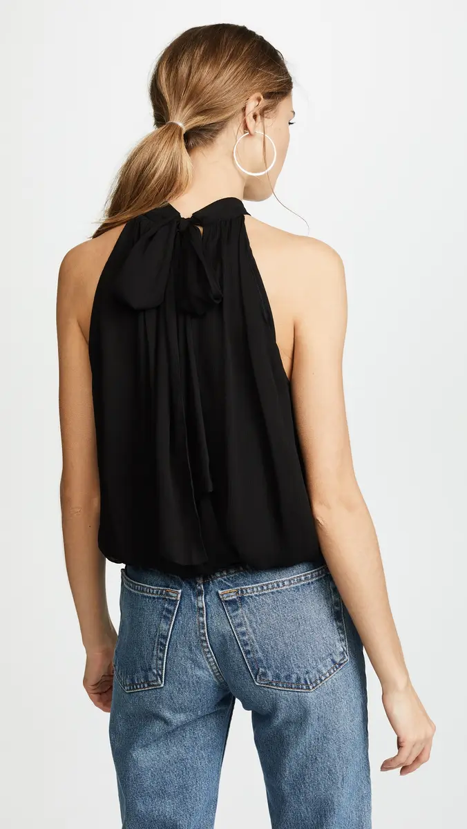 Alice + Olivia Maris Gathered Halter Top | Thumbnail 3 Alice + Olivia Maris Gathered Halter Top | Thumbnail 3