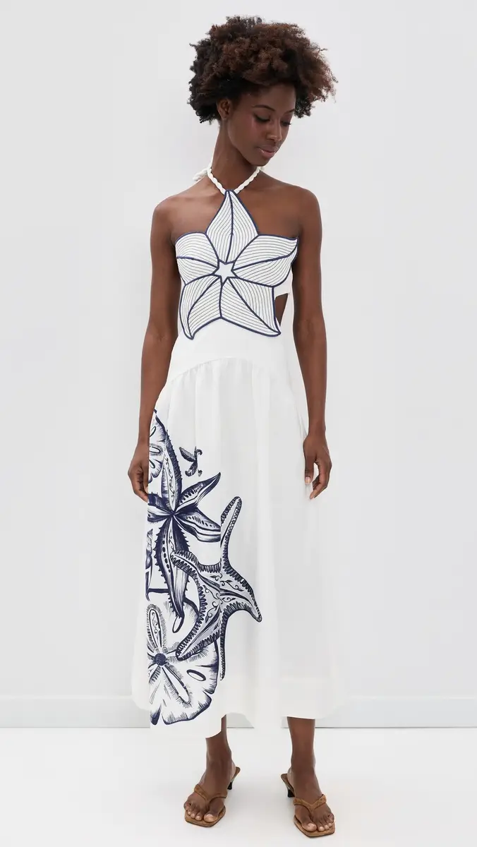 Farm Rio Coast Stars Maxi Dress | Thumbnail 5 Farm Rio Coast Stars Maxi Dress | Thumbnail 5