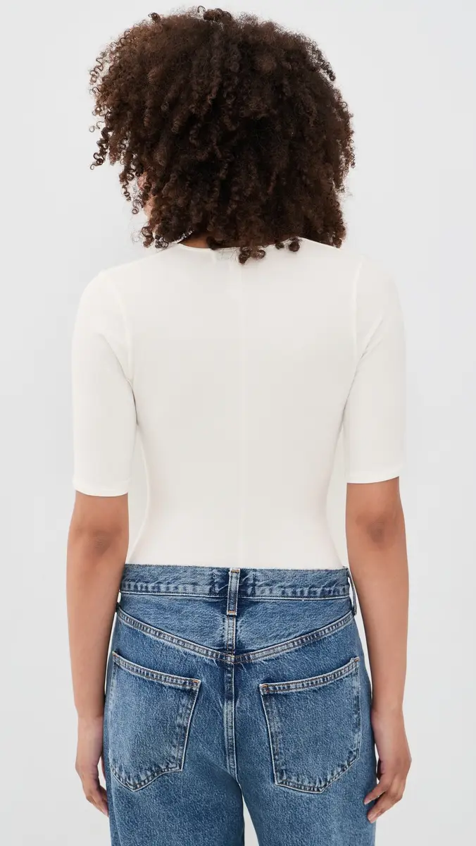 Fleur du Mal Deep Plunge Thong Bodysuit | Thumbnail 3
