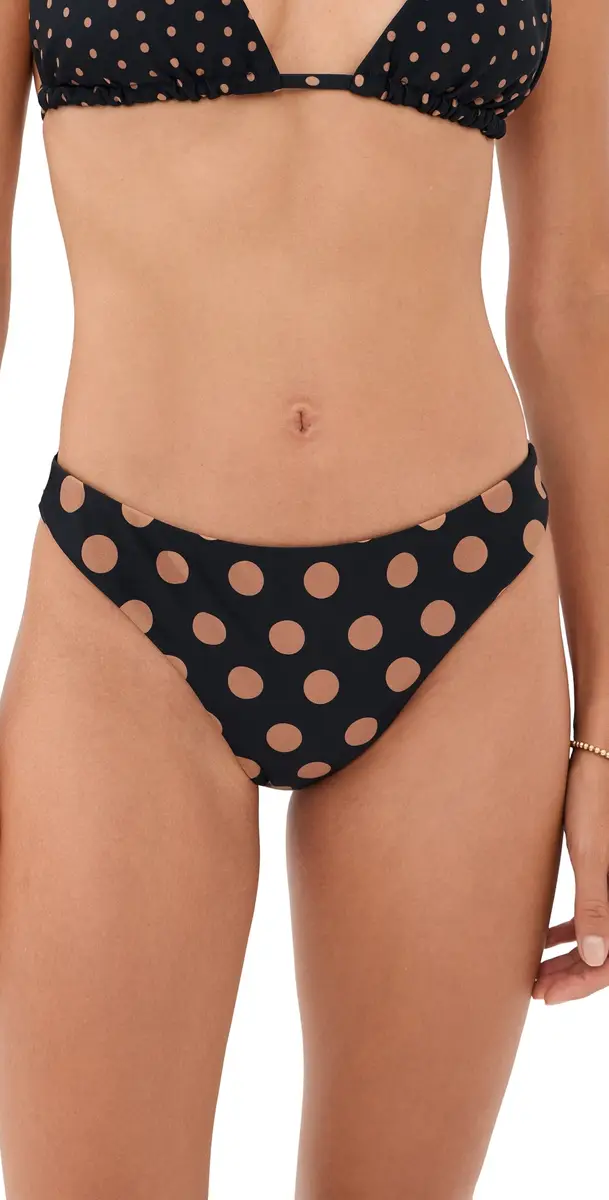 SIMONMILLER Bwai Bikini Bottoms Black/Tan Polka Dot S | Image 1 SIMONMILLER Bwai Bikini Bottoms Black/Tan Polka Dot S | Image 1