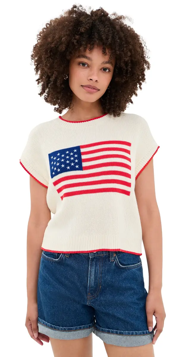 Z Supply Patriot Pullover Cloud | Image 1 Z Supply Patriot Pullover Cloud | Image 1