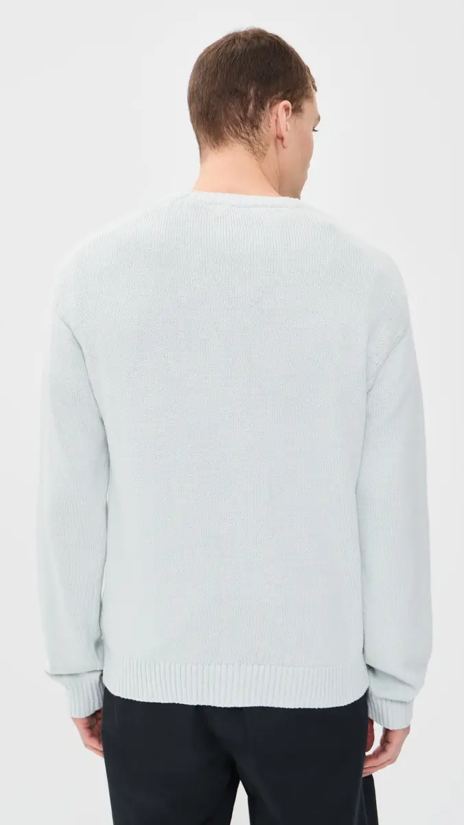 Frame Cotton Silk Crew Neck Sweater | Thumbnail 3 Frame Cotton Silk Crew Neck Sweater | Thumbnail 3