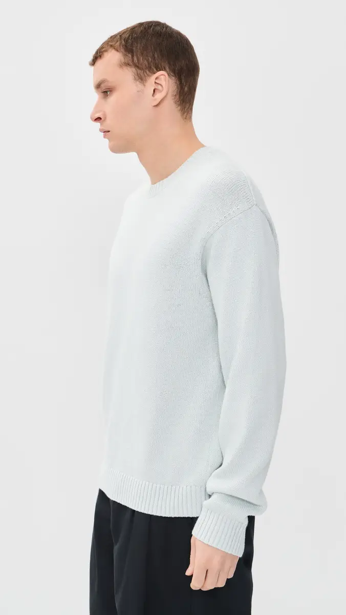 Frame Cotton Silk Crew Neck Sweater | Thumbnail 4 Frame Cotton Silk Crew Neck Sweater | Thumbnail 4