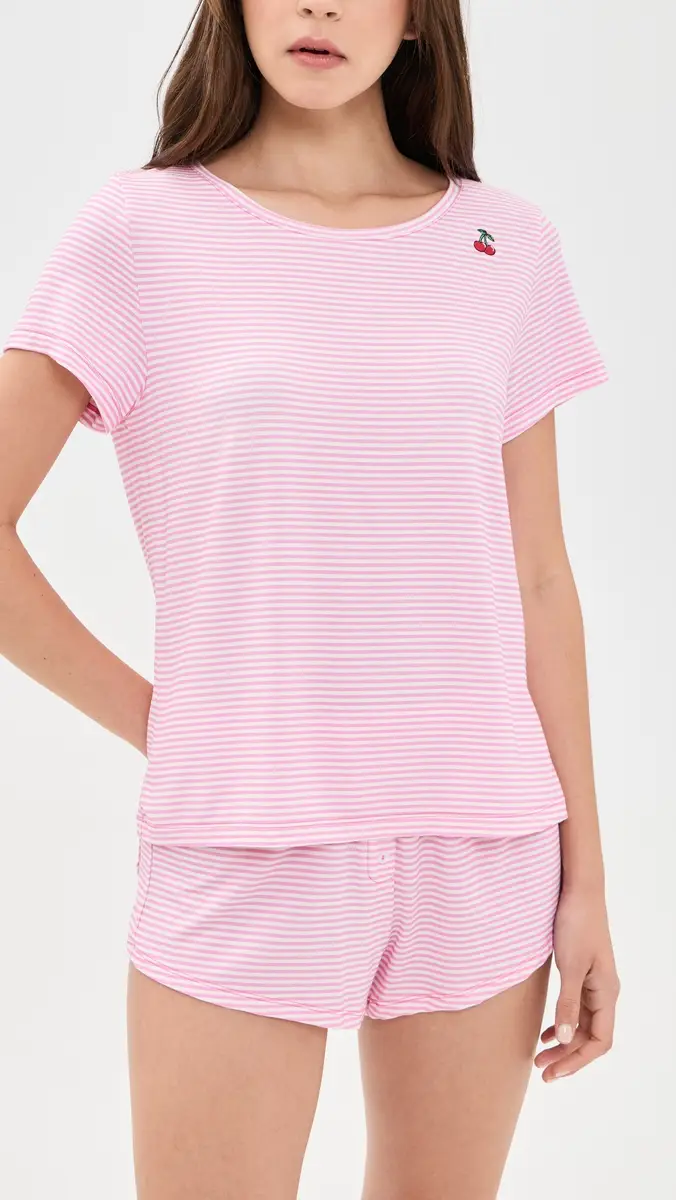 Stripe & Stare T-Shirt & Shorty Set Roller Stripe | Thumbnail 2 Stripe & Stare T-Shirt & Shorty Set Roller Stripe | Thumbnail 2