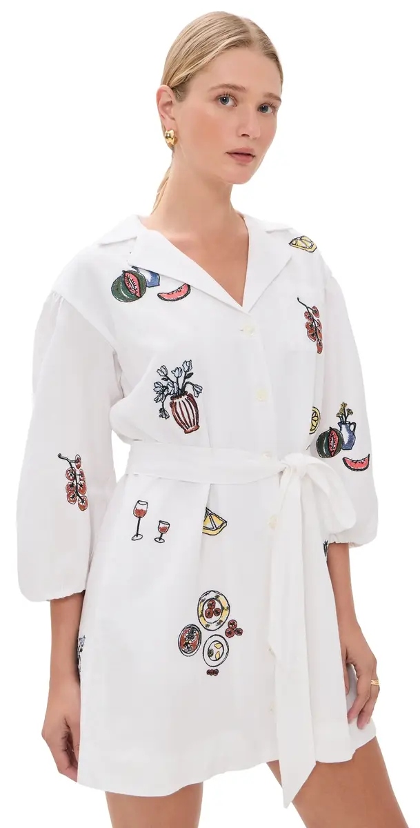 Tanya Taylor adie Dress Optic White | Image 1 Tanya Taylor adie Dress Optic White | Image 1