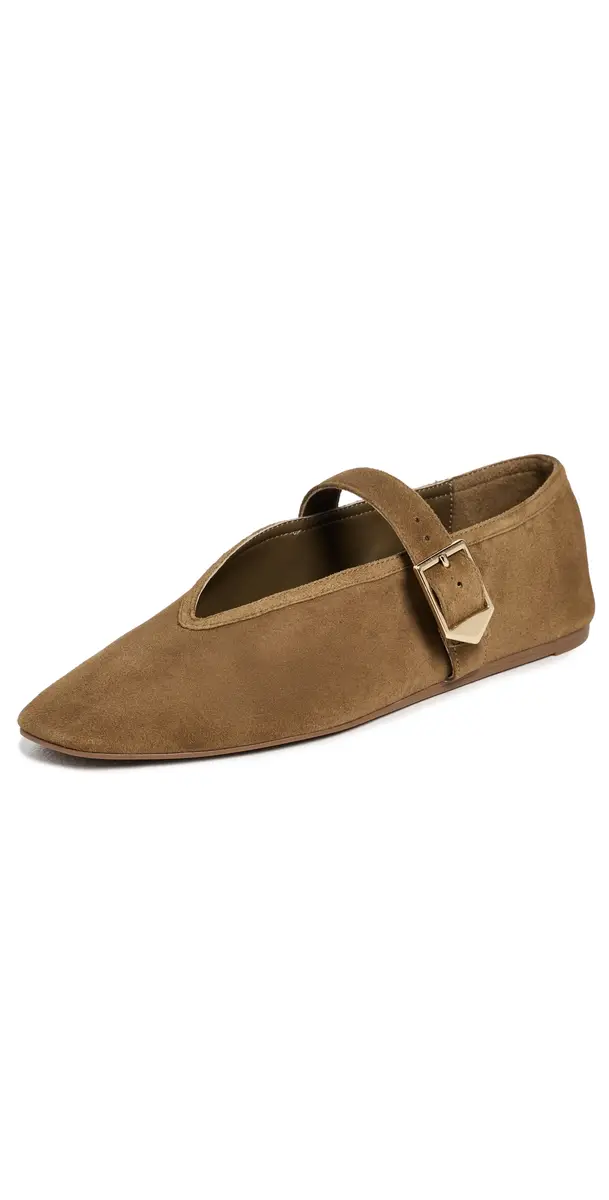 Schutz Vick Buckle Flats Dried Olive | Image 1 Schutz Vick Buckle Flats Dried Olive | Image 1