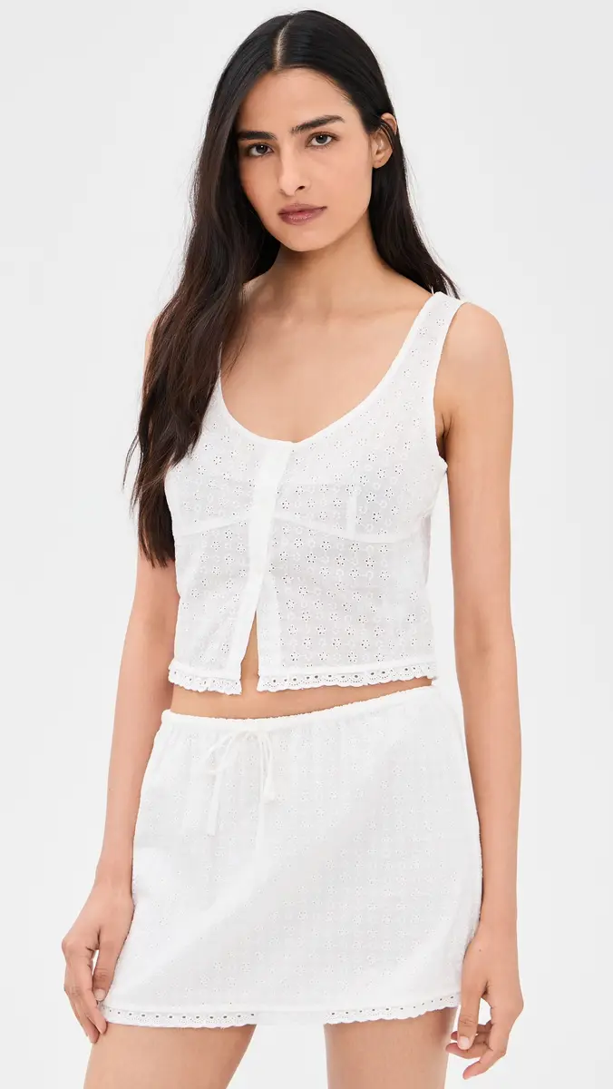 GOOD AMERICAN The Eyelet Top | Thumbnail 2 GOOD AMERICAN The Eyelet Top | Thumbnail 2