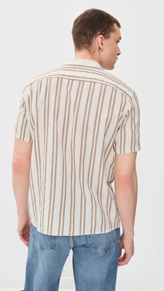 Billy Reid Textured Dobby Stripe Shirt | Thumbnail 3 Billy Reid Textured Dobby Stripe Shirt | Thumbnail 3