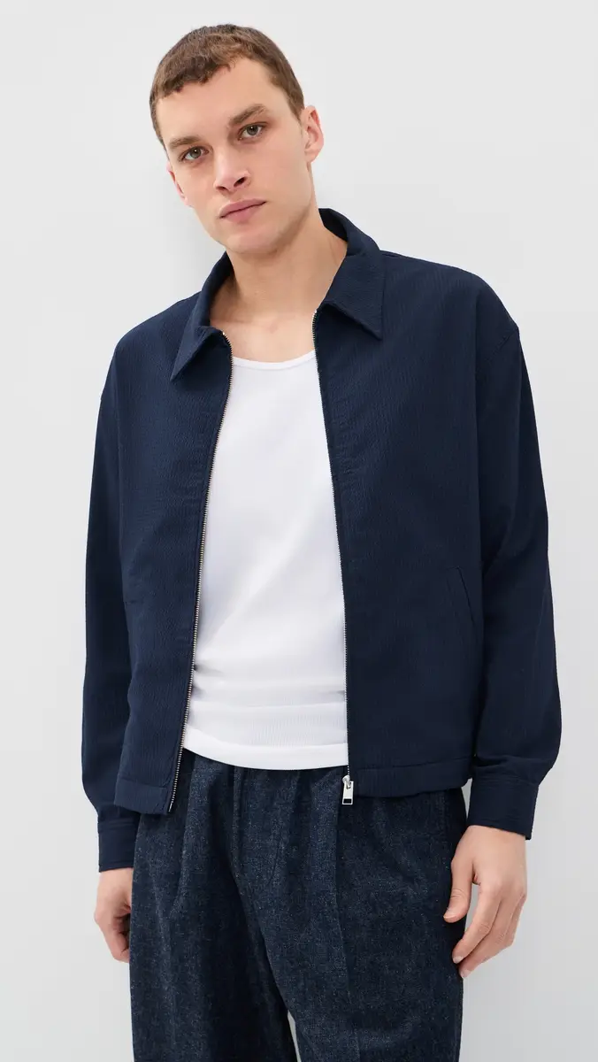 Frame Seersucker Blouson Jacket | Thumbnail 2 Frame Seersucker Blouson Jacket | Thumbnail 2