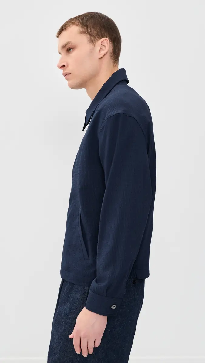 Frame Seersucker Blouson Jacket | Thumbnail 4 Frame Seersucker Blouson Jacket | Thumbnail 4