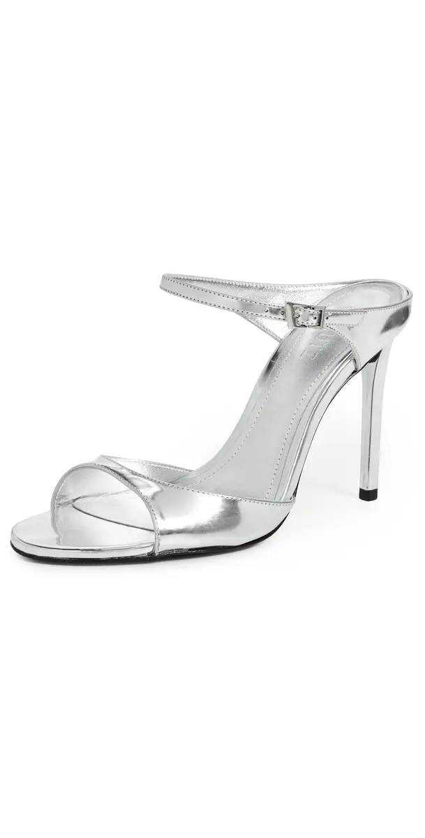 Schutz Lyra Heeled Mules Prata | Image 1 Schutz Lyra Heeled Mules Prata | Image 1