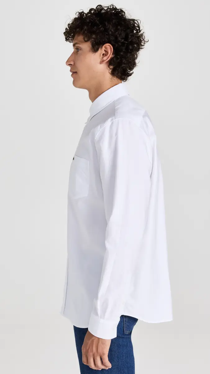 Lacoste Regular Fit Oxford Cotton Shirt | Thumbnail 4 Lacoste Regular Fit Oxford Cotton Shirt | Thumbnail 4