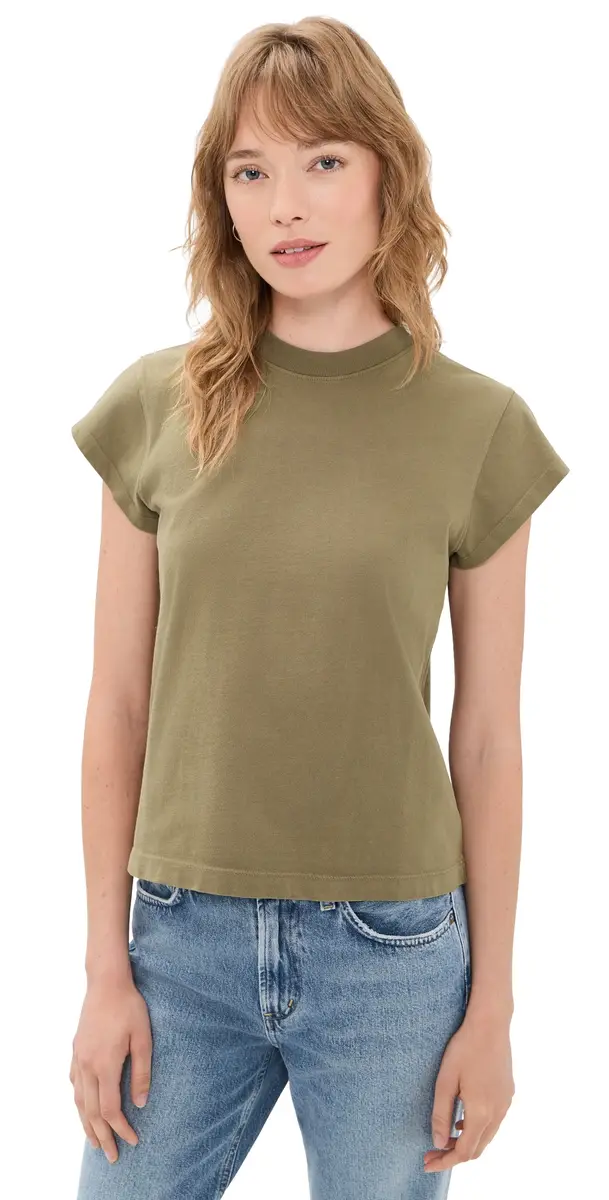 AGOLDE Bryce Cap Sleeve Tee Hamoa | Image 1 AGOLDE Bryce Cap Sleeve Tee Hamoa | Image 1