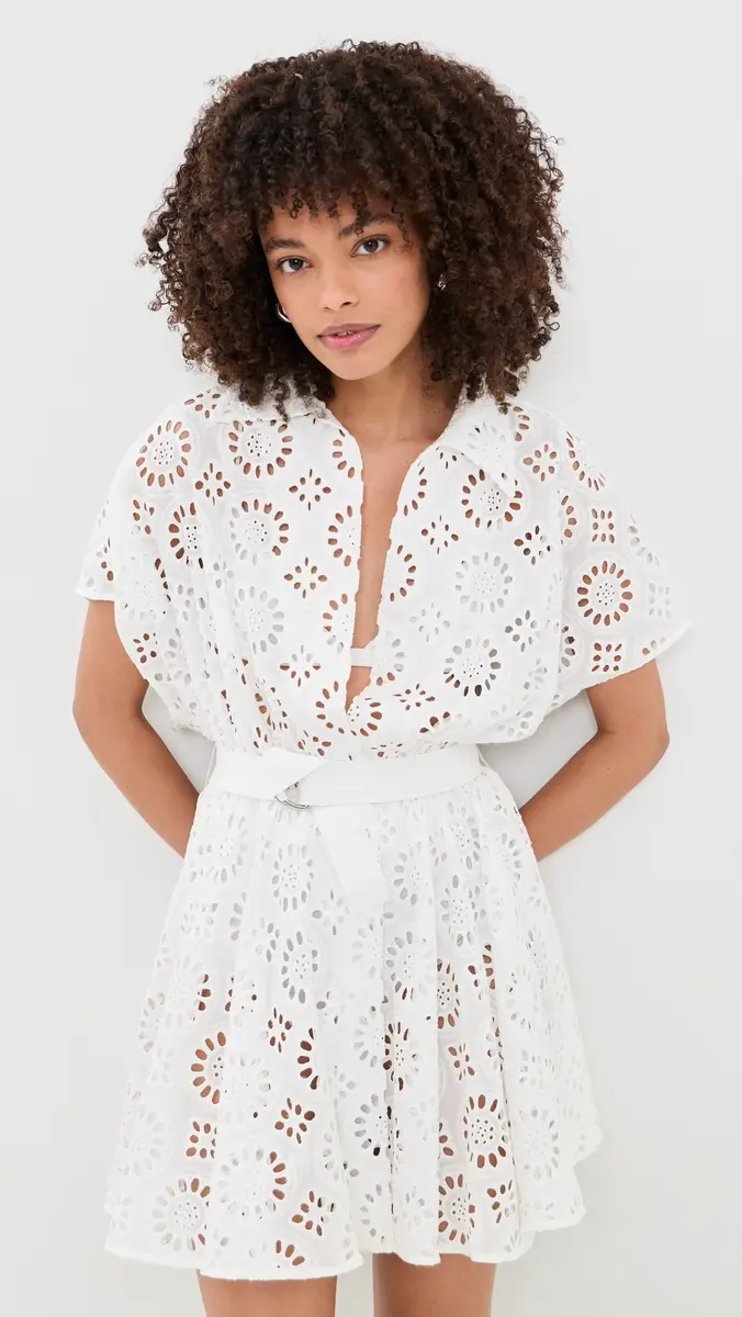 Norma Kamali Flared Shirt Mini Dress | Thumbnail 2 Norma Kamali Flared Shirt Mini Dress | Thumbnail 2