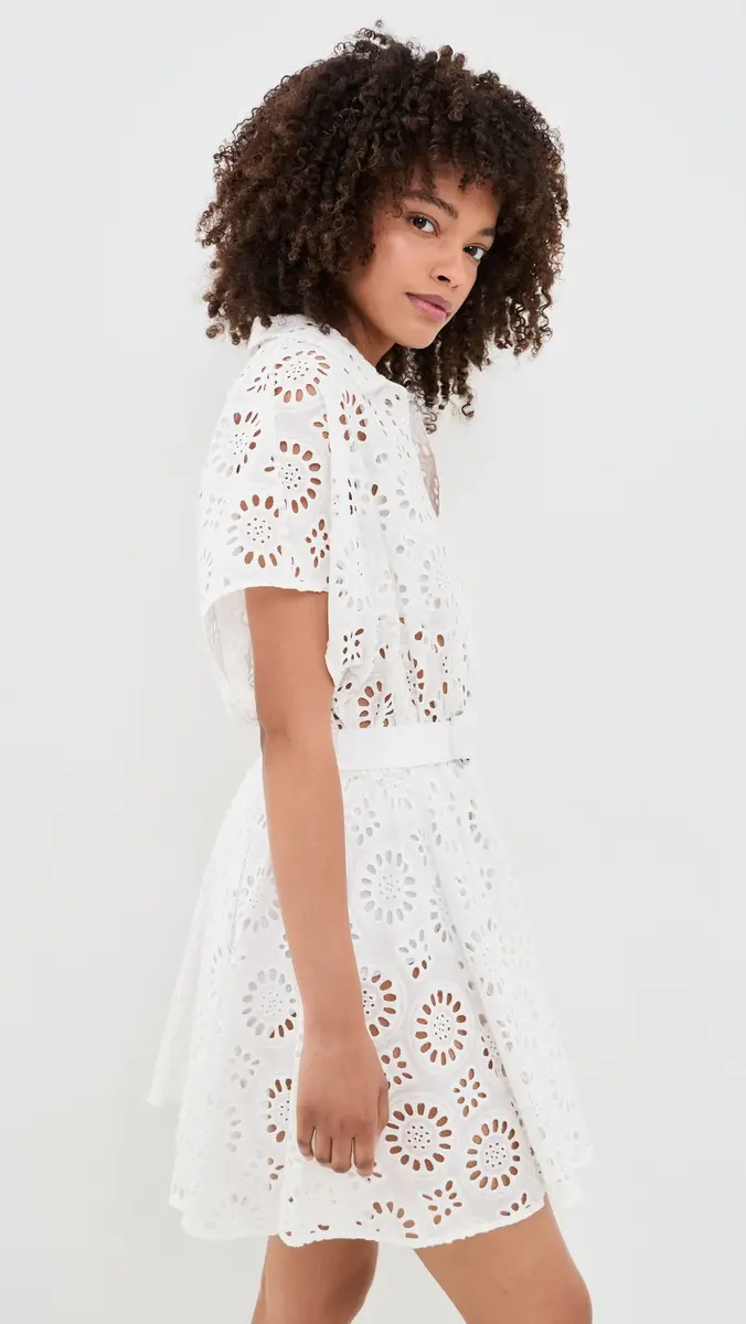Norma Kamali Flared Shirt Mini Dress | Thumbnail 4 Norma Kamali Flared Shirt Mini Dress | Thumbnail 4