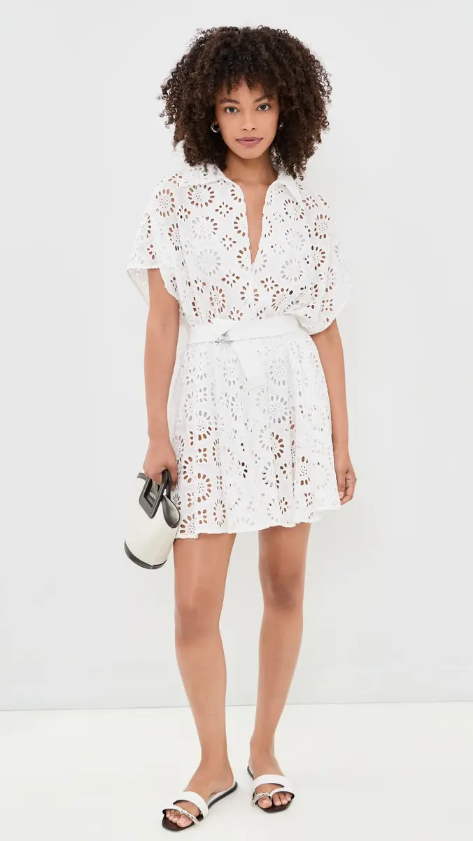 Norma Kamali Flared Shirt Mini Dress | Thumbnail 5 Norma Kamali Flared Shirt Mini Dress | Thumbnail 5