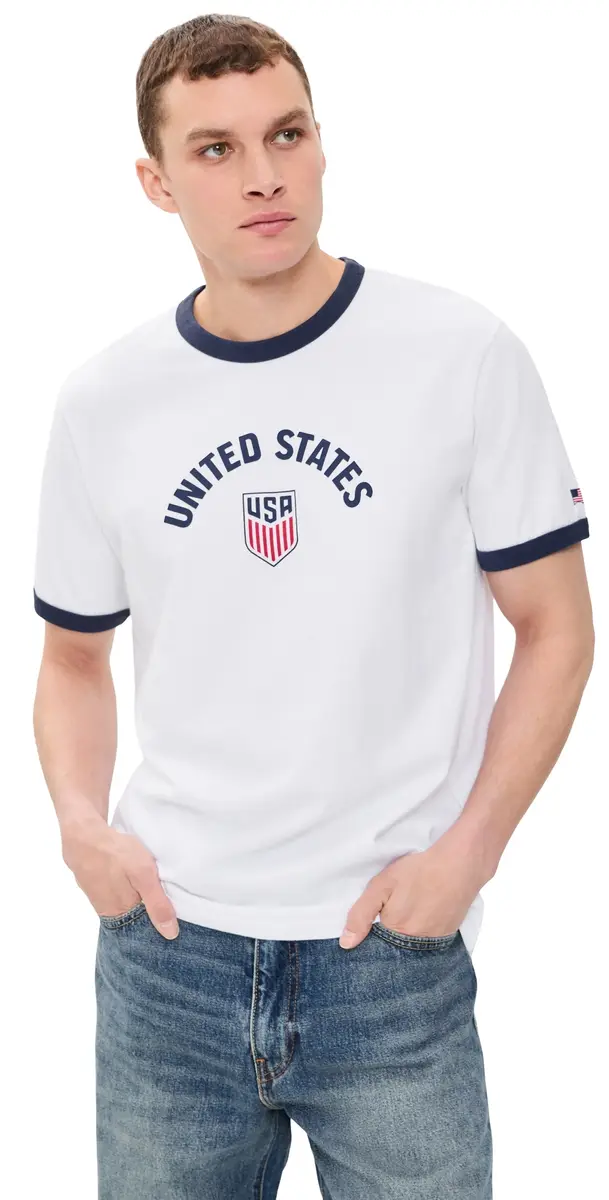 Levi's x World Cup UA Ringer Tee Red White Blue | Image 1 Levi's x World Cup UA Ringer Tee Red White Blue | Image 1